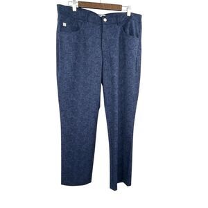 Peter Millar Skull Camo Print Blue Golf Pants Casual fit ACTUAL 36x29